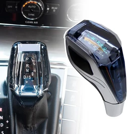 RULLINE Touch-Activated LED Illuminated Crystal Gear Shift Knob Compatible with Most Cars Without Button Operated Shifter