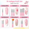 luxwo Nail Brush Set 20 Pieces Nail Brush for Gel