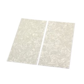 Milisten 2pcs/ Set Electric Guitar Accessories Inlay Mother of Pearl Shell Veneer Sheets Guitar Pickguard Blanks Guard Plate Pickup Fingerboard White Pearl White Guitar