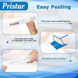 Pristar Compatible 24mm Label Tape for Brother TZe-251 TZ-251 TZe251 Aze251 TZe 24mm Laminated Black on White Tape for Brother Labeller PT-P700 PT-H500 PT-D600VP PT-750W PT-2430PC PT-2470, 3-Pack