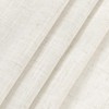 Nanspring Cream White Linen Curtains 72 Inch Length 2 Panels
