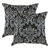 TreeWool (2 Pack Damask Accent Cushion Covers in Cotton Canvas