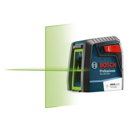 Bosch GLL40-20G - Láser de línea cruzada VisiMax de haz verde autonivelante de 40 pies con sistema de péndulo inteligente, producto láser clase II,...
