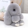 Plush Rabbit Keyring Cute Fluffy Pendant for Car Handbag Bags,