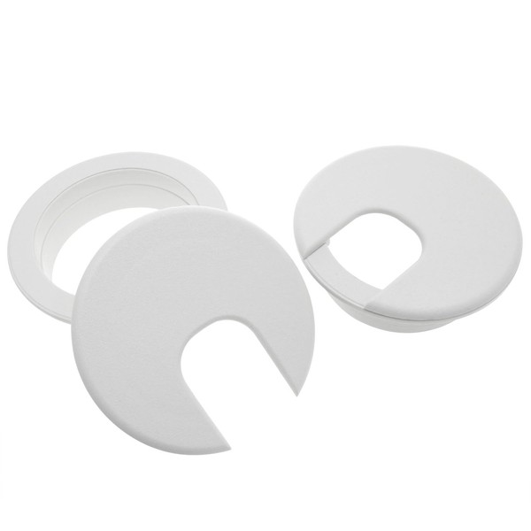 Dookoe 2 Inch Cable Sleeve Holes for Office Computer Desk