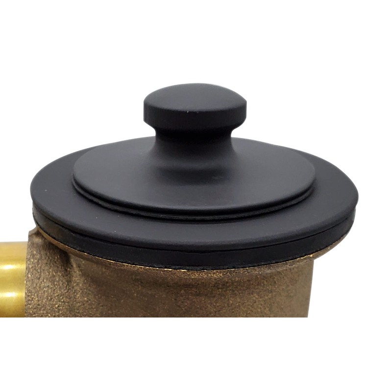 Westbrass Twist & Close 1-3/8" NPSM Fine Thread Bath Drain,