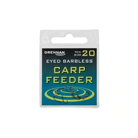 Drennan Eyed Barbless Carp Feeder Hooks Size 12 Qty 10