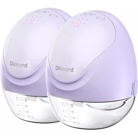 Dkmord Wearable Pumps for Breastfeeding with 3 Modes, 9 Levels, Double Electric Breast