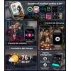 ESFOE Reloj Inteligente Hombre,1.91" HD Smartwatch con LED Linterna, Llamadas