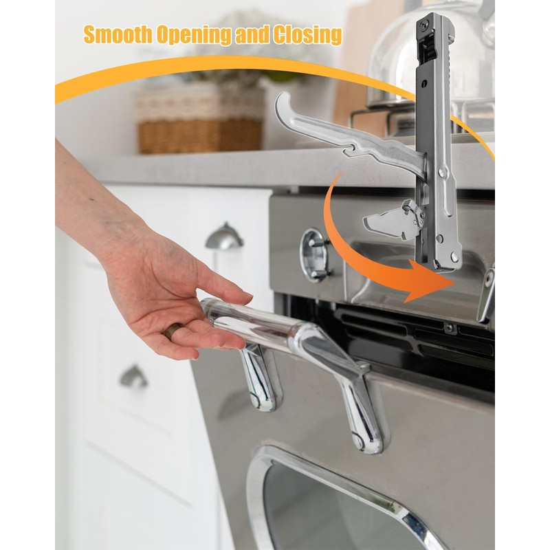 Upgrade 318024747 Oven Door Hinge Fit for Frigidaire Kenmore Sears