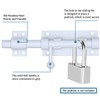 Litensh Gate Bolt Gate Slider with Hole for Padlock 304