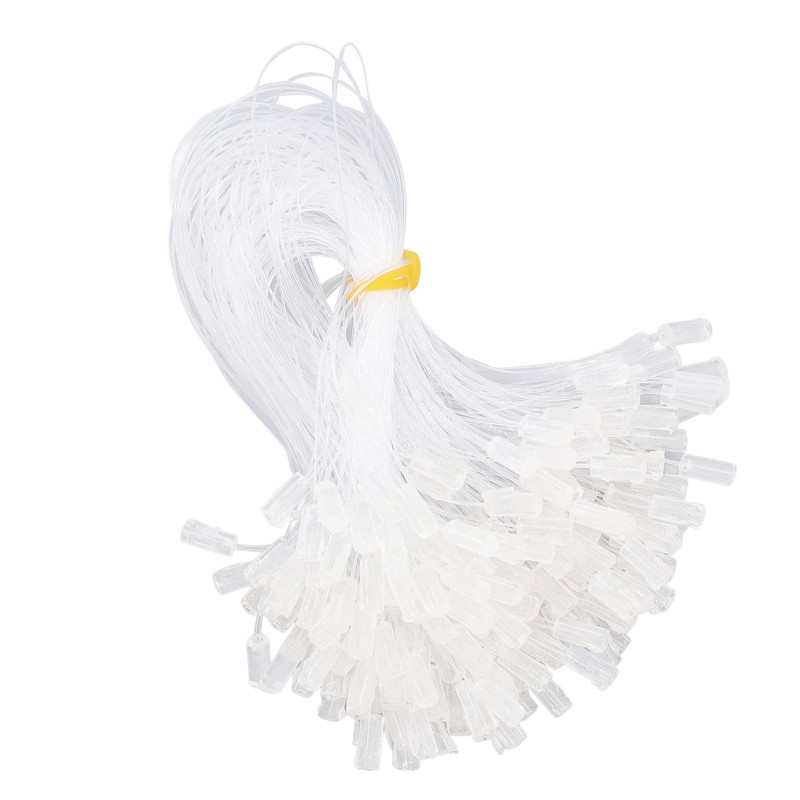 200pcs Invisible Fishing Line Elastic Wire for Hair Extensions Transparent