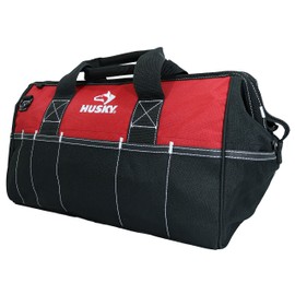 Husky 82003N11 18" Water-Resistant Contractor/DIY Tool Bag with Shoulder Strap