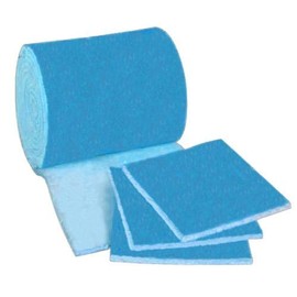 Aquarium/Pond/Sump Pump Filter Media Roll, Blue/White MERV6 Polyester Media - 1 inch x 24 inch x 5 Foot (Over 10 sq ft)