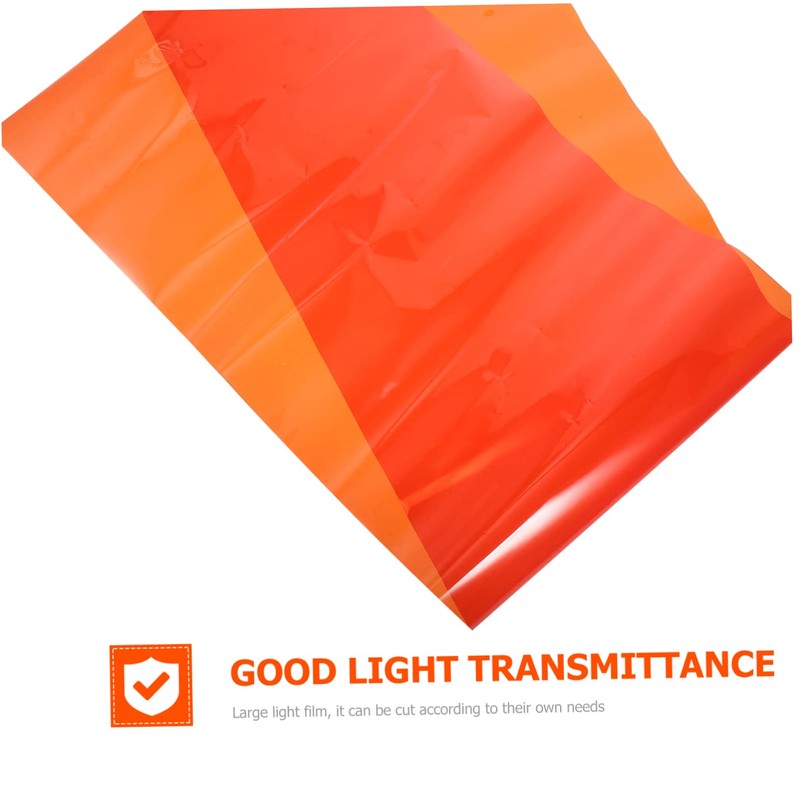 BELLIFFY Light Filter Film Orange 30CM x 100CM Easy Cut