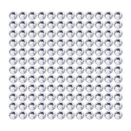 Onwon 1440 Pcs Crystal Flat Back Brilliant Round Rhinestones Glass Stones Glitter Gems Faux Diamond for Craft,Nail Art,Shoes,DIY Decorations (SS6 / 2mm, Clear)