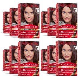 REVLON Colorsilk Color Permanent Hair Dye, 27 Deep Rich Brown (Pack of 12)
