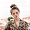 Hotalisona Headbands for Women Leopard Print Knotted Cloth Top Knot