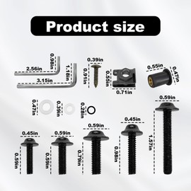 177pcs Fairing Bolt Kit, M5 M6 Motorcycle Windscreen Screws,Universal Motorcycle Fairing Screws, Aluminum Fasteners Fairing Bolts Nut Clips Kit, Fasteners Fixing Sportbike Bolts Fairing(black)