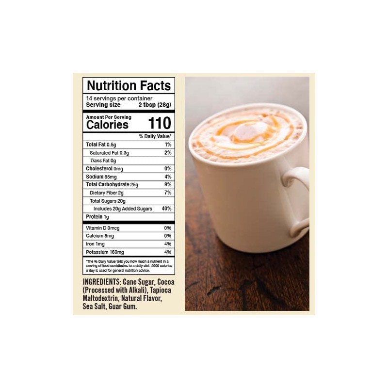 Castle Kitchen Caramel Dark Hot Chocolate - Premium Plant Based,