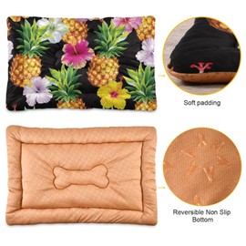 xigua Pineapple Pet Bed, Soft Anti-Slip Dog Cat Bed Pet Mattress for Small Medium Large Dogs and Cats, 36 x 24 Inch