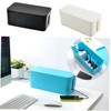 KOMBIUDA Plastic Power Cord Storage Box for Home Office Cable