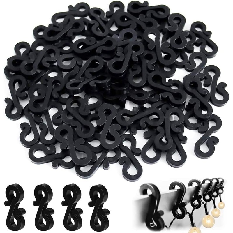 UKDD® Outdoor Light Clips, Light Clips Gutter, Hooks Outdoor Light,