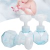 3Pcs PETG Flower Foam Bottle 300ml Mousse Pump Bottle Hand