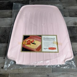 Rubbermaid Vintage Rubbermaid Kitchen Drainboard Mat Pink No. AO-1142 NOS 15 3/4”X20”