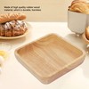 Wood Salad Bowl Square Thicked Simple Food Rice Salad Bowl