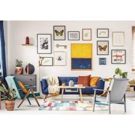 WallCharmers Large Skeleton Key, Cast Iron Key Wall Decor, Gold Vintage Style Skeleton Keys for Walls, Gold