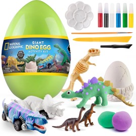 National Geographic Giant Dinosaur Egg Activity Kit 15+ Dino Activities New Toy