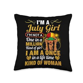 August Girl Leo Birthday Gift Once In Lifetime Kinda Woman Throw Pillow