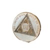 18 Year AA Medallion Opulent Pearl Tri-Plate Sobriety Chip