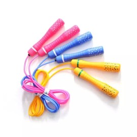Longqi 어린이롱키줄넘기 (K-004) X2개 유산소 점핑운동 체육 Kids Long Jump Rope (K-004) X2 pieces Aerobic Jumping Exercise [Yellow]