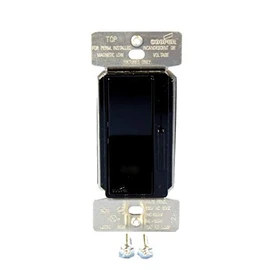 Cooper Wiring Devices DI06P-BK-K Decorator Slide Dimmer Switch, Single-Pole & Multi-Way, Incandescent and Magnetic Low Voltage Only, 600W 120V, Black