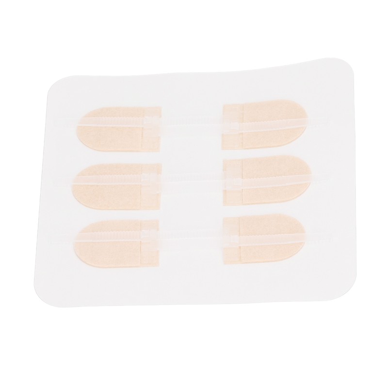 3 Strap Zipper Wound Closure Patches Breathable Seamless Elastic Zip