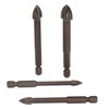 5Pcs Cross Hex Drill Bit Carbide Glass Drills Bits Concrete