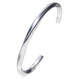Men's and Women's Surgical Stainless Steel Bracelet, Bangle, Accessories: Storage bag, metal cleaning cloth, warranty card, Stainless Steel