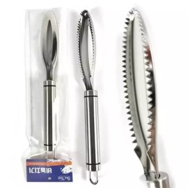 Holl 생선비늘제거기 304 스텐 Holl 비늘치기 생선손질 비늘제거기 Fish Scale Remover 304 Stainless Steel Holl Fish Scaler Fish Cleaning Fish Scale Remover [Rolling Mill 304 Stainless Steel Sheet]