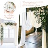 Wedding Arch Draping Fabric,2 Panels 28" x20ft Ivory and Cream