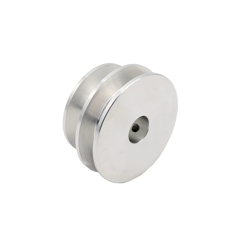 Aluminum Alloy Pulley Double Groove 50/60mm 8-20mm Fixed Bore Pulley