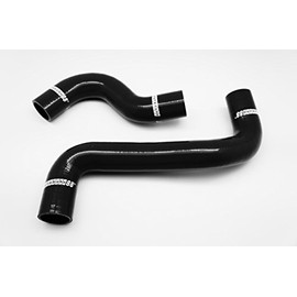 Autobahn88 Radiator Coolant Silicone Hose Kit, compatible with 2009-2013 Subaru Forester SH EJ20 EJ25 (Black -without Clamp Set)