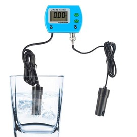 Water Quality Monitor 2-in-1 PH/EC Meter Multifunctional Water Conductivity Meter for Swimming Pools with Hot Sources in the Aquarium (220 V EU Plug)