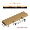 8pcs Floating Shelf Bracket Heavy Duty Shelving Mounting Brackets Hidden