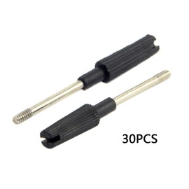 chenyang 30 Pack #4-40 UNC 47.5mm Length Stainless Steel Overmold Thumb Screws for DVI VGA RS232 Computer Cable