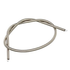 uxcell Extended Compressed Spring Wire Diameter 0.02", OD 0.12", Free Length 11.81" Stainless Steel Small Dual Hook Tension Spring