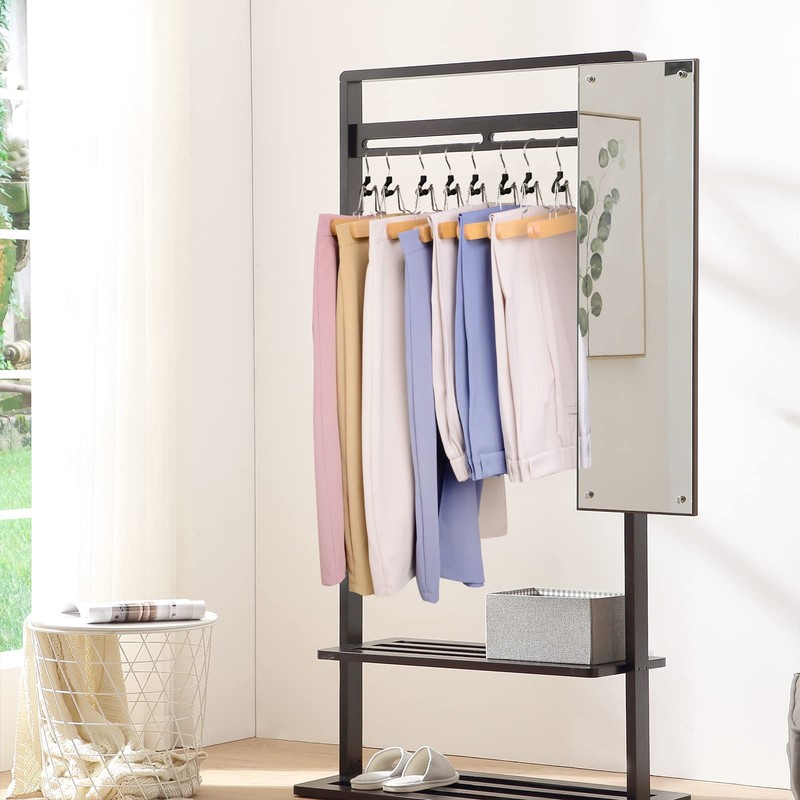 Nature Smile Wooden Pants Skirt Hangers, Smooth Finish Solid Wood