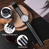 WOCCI 22mm Nylon Watch Band for Men, Double Holes Silky