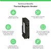 Square D - Tandem mini Circuit Breaker, QO, 2 x